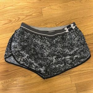 Under Armour Black and White Patterned Shorts